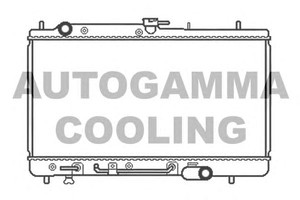 Фото Радіатор, охолодження двигуна AUTOGAMMA 103798