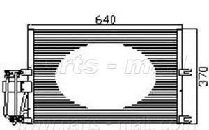 Фото Конденсатор, кондиціонер PARTS-MALL (PMC) PXNC1-016