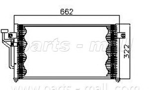 Фото Конденсатор, кондиціонер PARTS-MALL (PMC) PXNCG-010