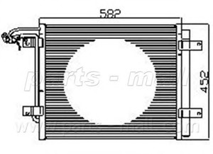 Фото Конденсатор, кондиціонер PARTS-MALL (PMC) PXNCX-071T