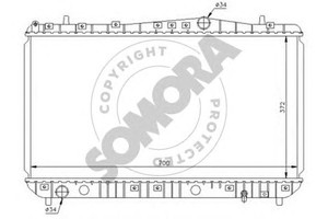 Фото Радіатор, охолодження двигуна SOMORA 064040