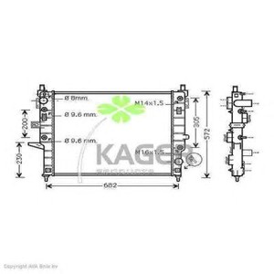 Фото Радіатор, охолодження двигуна KAGER 31-2720