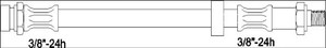Фото Гальмівний шланг WOKING G1903.01