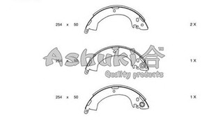 Фото Комплект гальмівних колодок ASHUKI C01601