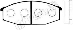 Фото Комплект гальмівних колодок, дискове гальмо IPS Parts IBD1103