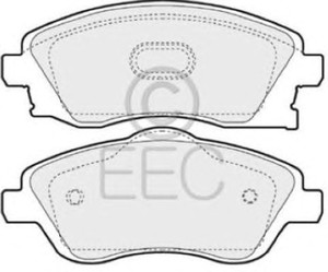 Фото Комплект гальмівних колодок, дискове гальмо EEC BRP1221