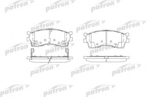 Фото Комплект гальмівних колодок, дискове гальмо Patron PBP1602
