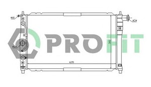 Фото Радіатор охолоджування Profit 1106A1