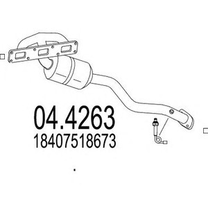 Фото Каталізатор MTS 04.4263
