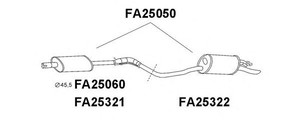 Фото Глушитель выхлопных газов конечный VENEPORTE FA25060