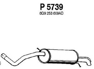 Фото Глушитель выхлопных газов конечный FENNO P5739