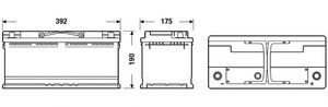 Фото Стартерна акумуляторна батарея DETA DB1100