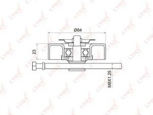 Фото Натяжний ролик, поліклиновий ремінь LYNXauto PB-5017