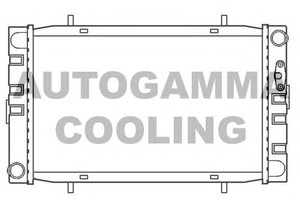 Фото Радіатор, охолодження двигуна AUTOGAMMA 100071
