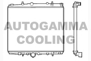 Фото Радіатор, охолодження двигуна AUTOGAMMA 103223