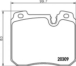 Фото Гальмівні колодки Behr Hella Service 8DB 355 008-071