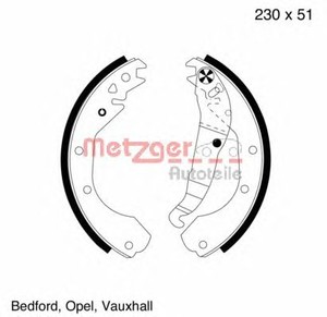 Фото Комплект гальмівних колодок Metzger 418