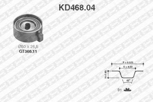 Фото Комплект ременю ГРМ SNR/NTN KD468.04