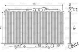 Фото Радіатор, охолодження двигуна Valeo 734717
