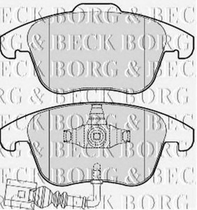 Фото Комплект гальмівних колодок, дискове гальмо BORG & BECK BBP2049