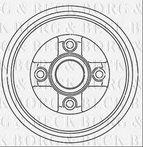 Фото Гальмівний барабан BORG & BECK BBR7243