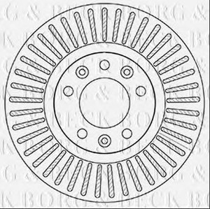 Фото Гальмівний диск BORG & BECK BBD5208
