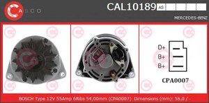 Фото Генератор CASCO CAL10189AS