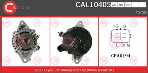 Фото Генератор CASCO CAL10405RS