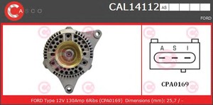 Фото Генератор CASCO CAL14112AS