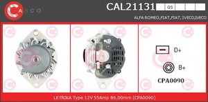 Фото Генератор CASCO CAL21131GS