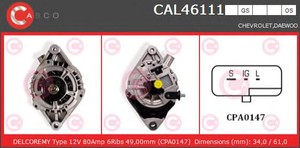 Фото Генератор CASCO CAL46111OS