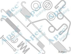 Фото Комплектуючі, гальмівна колодка APEC braking KIT867