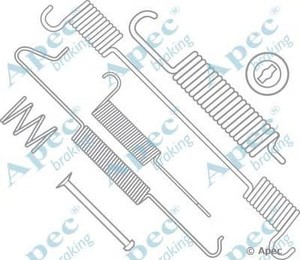 Фото Комплектуючі, гальмівна колодка APEC braking KIT868