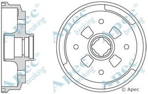 Фото Гальмівний барабан APEC braking DRM9130