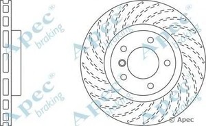 Фото Гальмівний диск APEC braking DSK2003