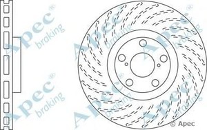 Фото Гальмівний диск APEC braking DSK2557