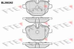 Фото Гальмівні колодки FTE BL2082A2