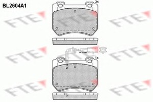 Фото Гальмівні колодки FTE BL2604A1