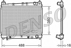 Фото Радіатор, охолодження двигуна Denso/Ketner DRM50080