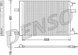 Фото Конденсатор, кондиціонер Denso/Ketner DCN20008