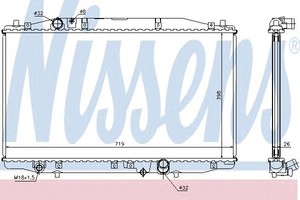Фото Радіатор, охолодження двигуна Nissens 68131