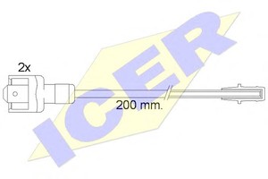 Фото Сигнализатор, износ тормозных колодок Icer 610117 E C