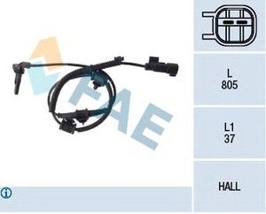 Фото Датчик ABS (передній) Opel Insignia 1.4-2.0CDTI 08- FAE 78110