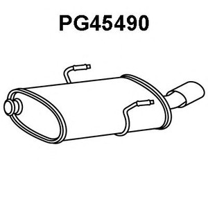 Фото Глушитель выхлопных газов конечный VENEPORTE PG45490