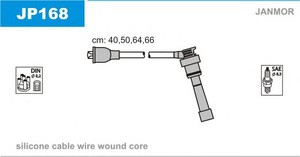 Фото Комплект дротів запалювання JANMOR JP168
