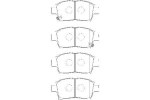 Фото Комлект гальмівних колодок, дисковий механізм WAGNER WBP23904A