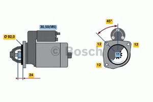 Фото Стартер Bosch 0 001 362 090