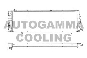 Фото Радіатор, охолодження двигуна AUTOGAMMA 103214