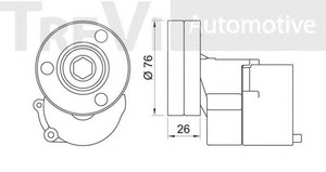 Фото Натяжная планка, поликлиновой ремень TREVI AUTOMOTIVE TA1674