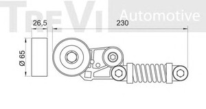 Фото Натяжитель ремня, клиновой зубча TREVI AUTOMOTIVE TA1634